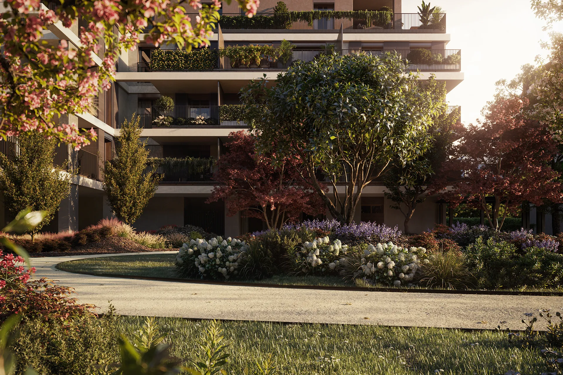 Parco attrezzato nuove residenze in vendita Milano San Cristoforo - Alzaya